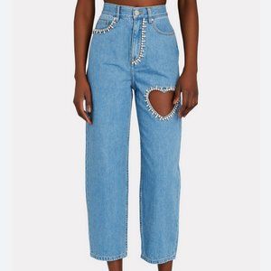 AREA CRYSTAL HEART JEANS